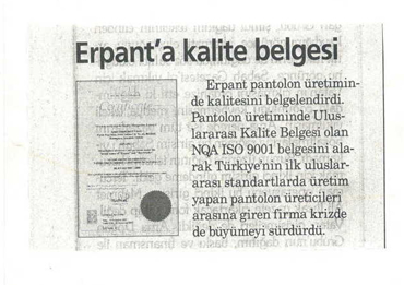 Kalite Belgesi