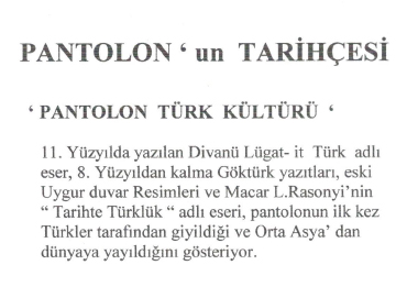 Pantolonun Tarihçesi